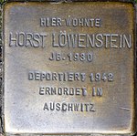 Stolperstein für Horst Löwenstein (Juliuspromenade 17 1/2)