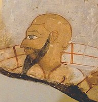 Syrian tribute bearer from a Theban tomb of the 18-19th dynasty. ※