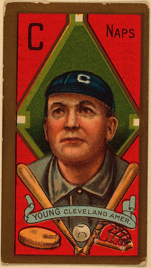 Cy Young on a 1911 baseball card