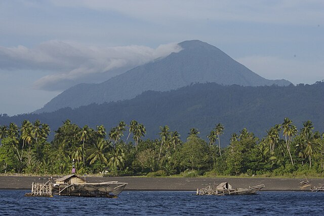 Mount Tongkoko is a volcano in North Sulawesi