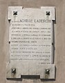 Targa commemorativa del conte Achille Laderchi