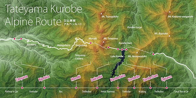 Tateyama Kurobe Alpine Route, Map (English).jpg