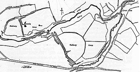 Tedbury Woodbury Somerset Map