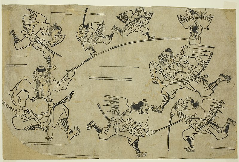 File:The Tengu King Training his Pupils.jpg