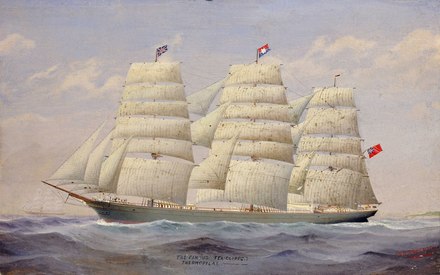 The tea clipper Thermopylae, which launched in 1868