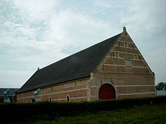 The restored tithe barn