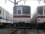 東武9000系 東急東横線・横浜高速鉄道みなとみらい線直通 特急元町・中華街行きを表示。 東武東上線森林公園ファミリーイベントにて撮影。