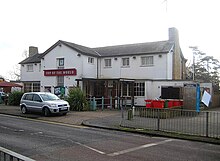 The Top of the World pub at Warners End was built shortly after the first ascent of Mount Everest and celebrates that achievement Top of the World pub Warners End , Hemel Hempstead UK.jpg