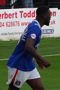 Archibald-Henville playing for Carlisle United in 2015 Troy Archibald-Henville 19-09-2015 2.jpg