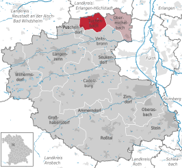 Kaart van Tuchenbach