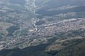 Blick vom Vlašić auf das Städtchen Turbe