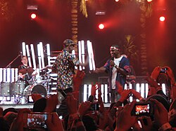 Tyler and Ocean performing together in 2012 Tyler the Creator and Frank Ocean Coachella 2012.jpg