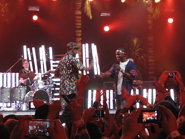 Ocean (right) with Tyler, the Creator at Coachella in April 2012