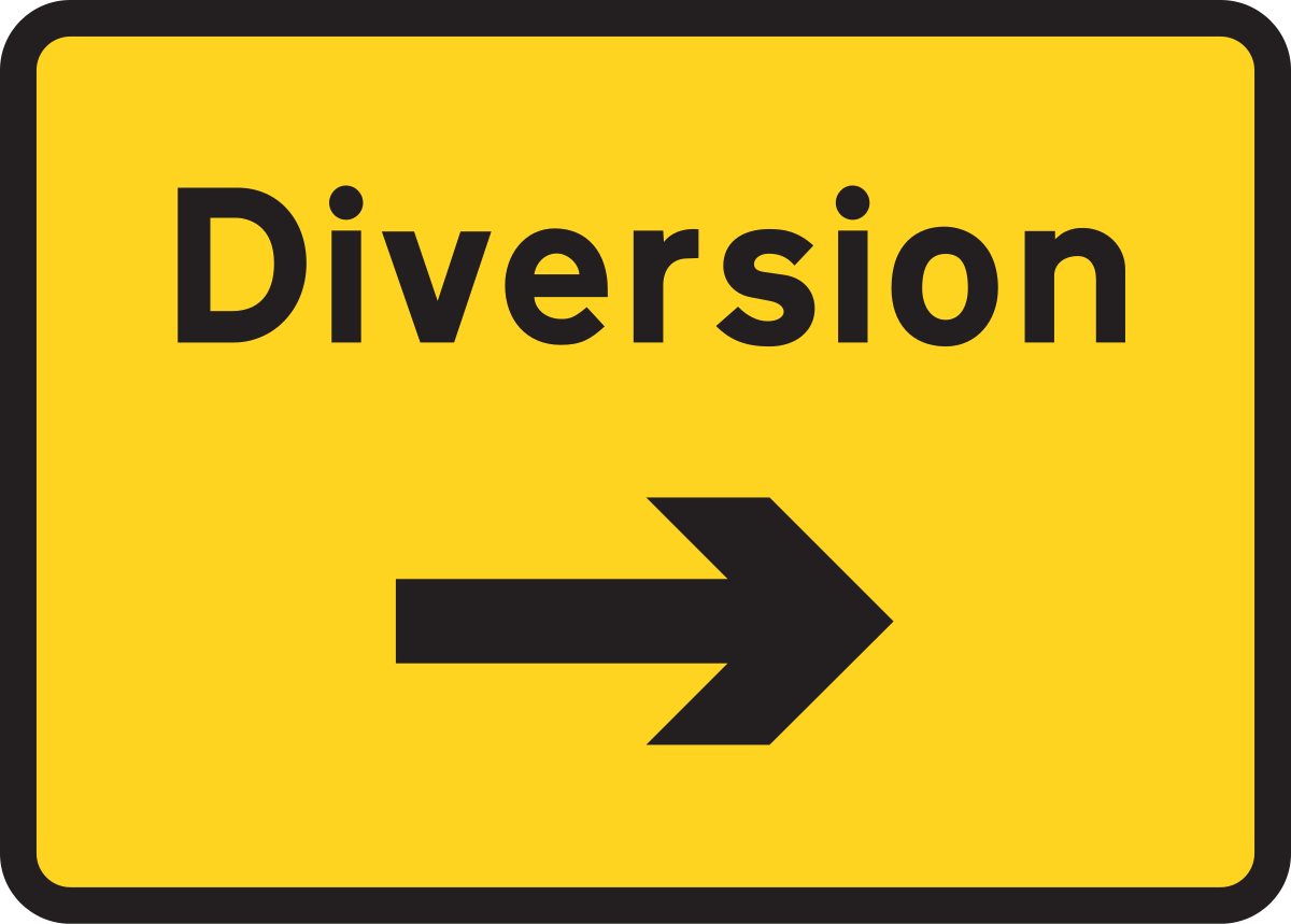 Filing uk. Табличка объезд. Diversion знак. Road sign diversion. Diverted Traffic.