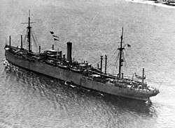 USS Rappahannock (AF-6) underway off Pensacola, Florida (USA), in July 1924 (NH 105186) .jpg