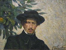 Self portrait of Umberto Boccioni (1905)