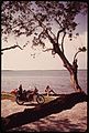 VACATIONER FROM OHIO RELAXES NEAR HIS MOTORCYCLE DURING SIGHTSEEING TOUR OF THE KEYS - NARA - 548691.jpg