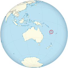 Położenie Vanuatu