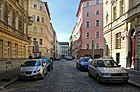 Čeština: Varšavská ulice na Vinohradech v Praze 2, u křižovatky se Záhřebskou ulicí English: Varšavská street, Prague.