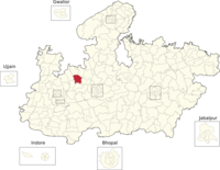 Vidhan Sabha constituencies of Madhya Pradesh (164-Sarangpur).png