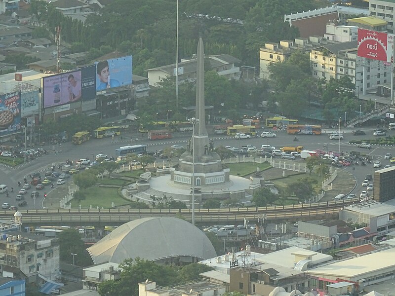 File:View of Victory Monument from Baiyoke Tower II.jpg