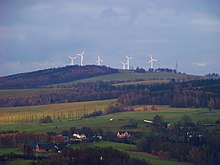 Blick von Chrastava auf Vysoká und den Lysý vrch