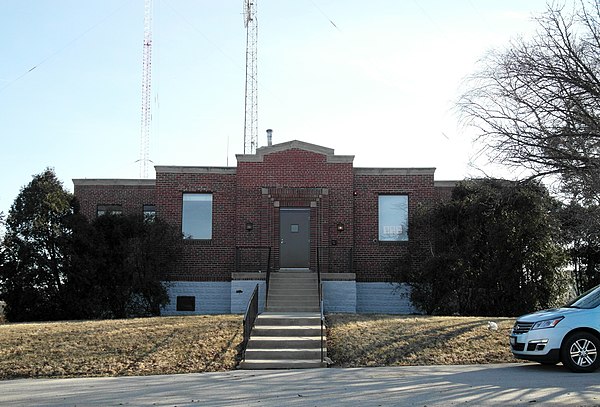 KYW's former transmitter building in Bloomingdale Township