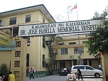La façade de l’hôpital de Fabella à Manille