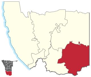 <span class="mw-page-title-main">Karasburg East</span> Electoral constituency in the ǁKaras region of southern Namibia