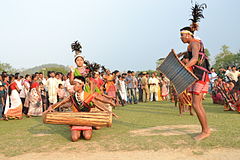 Wangala dance of Garo tribe (Assam, Meghalaya)