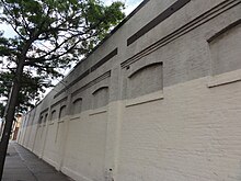 The remaining wall of Washington Park in 2011 Washington Park wall.JPG