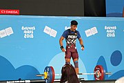 Deutsch: Gewichtheben bei den Olympischen Jugendspielen 2018; Tag 2, 10. Oktober 2018; Jungen 62 kg English: Weightlifting at the 2018 Summer Youth Olympics at 8 October 2018 – Boys' 62 kg