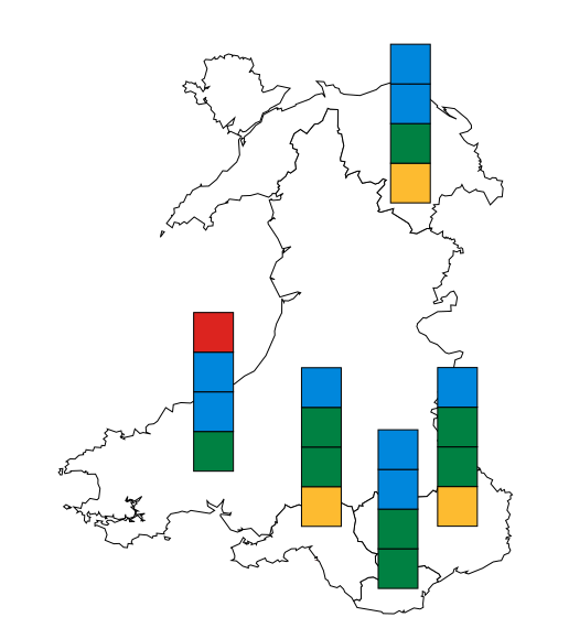 File:Welsh Assembly election 1999 regional lists results.svg