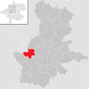 Location of the municipality of Wendling in the Grieskirchen district (clickable map)