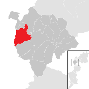 Lage der Gemeinde Wiesen (Burgenland) im Bezirk Mattersburg (anklickbare Karte)