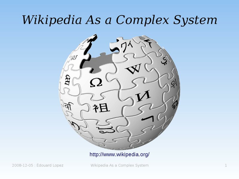 File:Wikipedia as a complex system.pdf