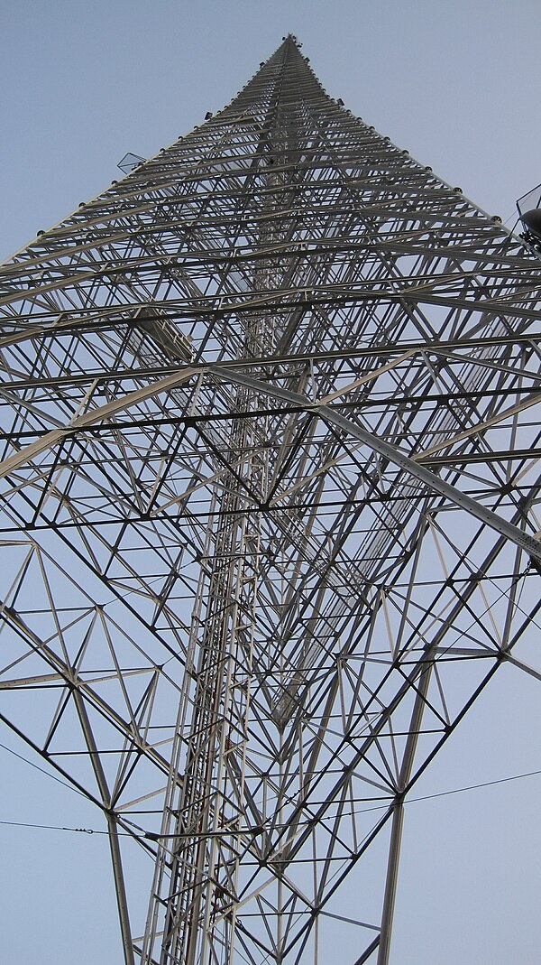 The WITI TV Tower is the tallest lattice tower in the United States and the tallest 3-sided lattice tower in the world