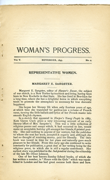 Woman's Progress periodical, November 1895 Woman's Progress periodical, November 1895.png