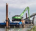 Zandwinning en overslag bij Ketelbrug