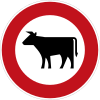 Zeichen 257-53 - Verbot für Viehtrieb, StVO 2017.svg