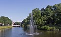 Zwolle, fontein in Stadsgracht bij Museum de Fundatie