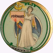 "Forward Denver" suffrage button, undated "Forward Denver" suffrage button, undated.jpg