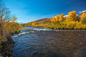…fall colors on the stream below Jordenelle dam in Utah (8124257663).jpg