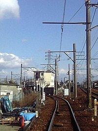 田神駅 - 市ノ坪駅間のデッドセクション