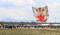於2010年八日市大凧祭中施放的巨型風箏