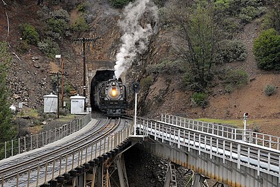 Tunnel Nr. 31 an der Nordseite (Strecke Richtung Westen nach Oroville)