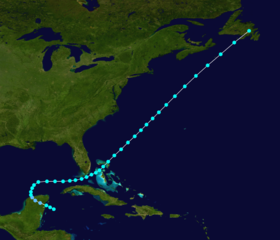 1895 Atlantik tropikal fırtınası 3 track.png