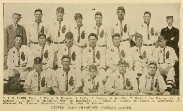 The 1911 Denver Grizzlies were recognized as one of the 100 greatest minor league teams of all time.