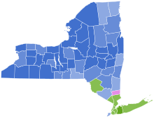 Results by county
.mw-parser-output .legend{page-break-inside:avoid;break-inside:avoid-column}.mw-parser-output .legend-color{display:inline-block;min-width:1.25em;height:1.25em;line-height:1.25;margin:1px 0;text-align:center;border:1px solid black;background-color:transparent;color:black}.mw-parser-output .legend-text{}
Cuomo
40-50%
50-60%
60-70%
Koch
40-50%
50-60%
60-70%
Tie
50% 1982 New York Democratic gubernatorial primary election results map by county (vote share).svg