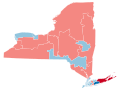 Seat Change Map U.S. House 2000 NY